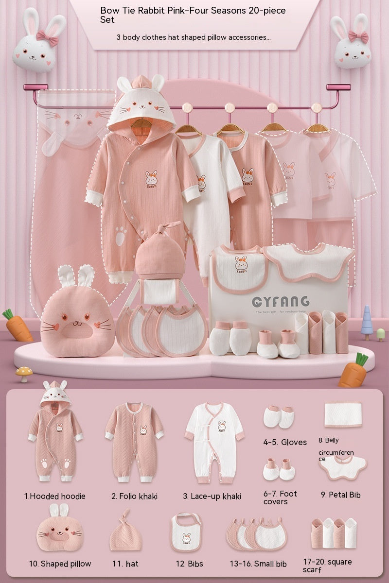 Baby Fashion Simple Newborn Cotton Gift Set