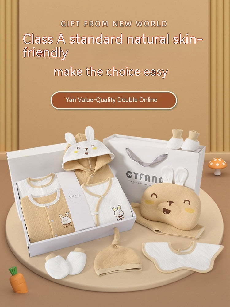 Baby Fashion Simple Newborn Cotton Gift Set
