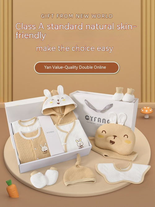 Baby Fashion Simple Newborn Cotton Gift Set